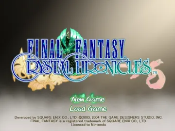 Final Fantasy - Crystal Chronicles screen shot title